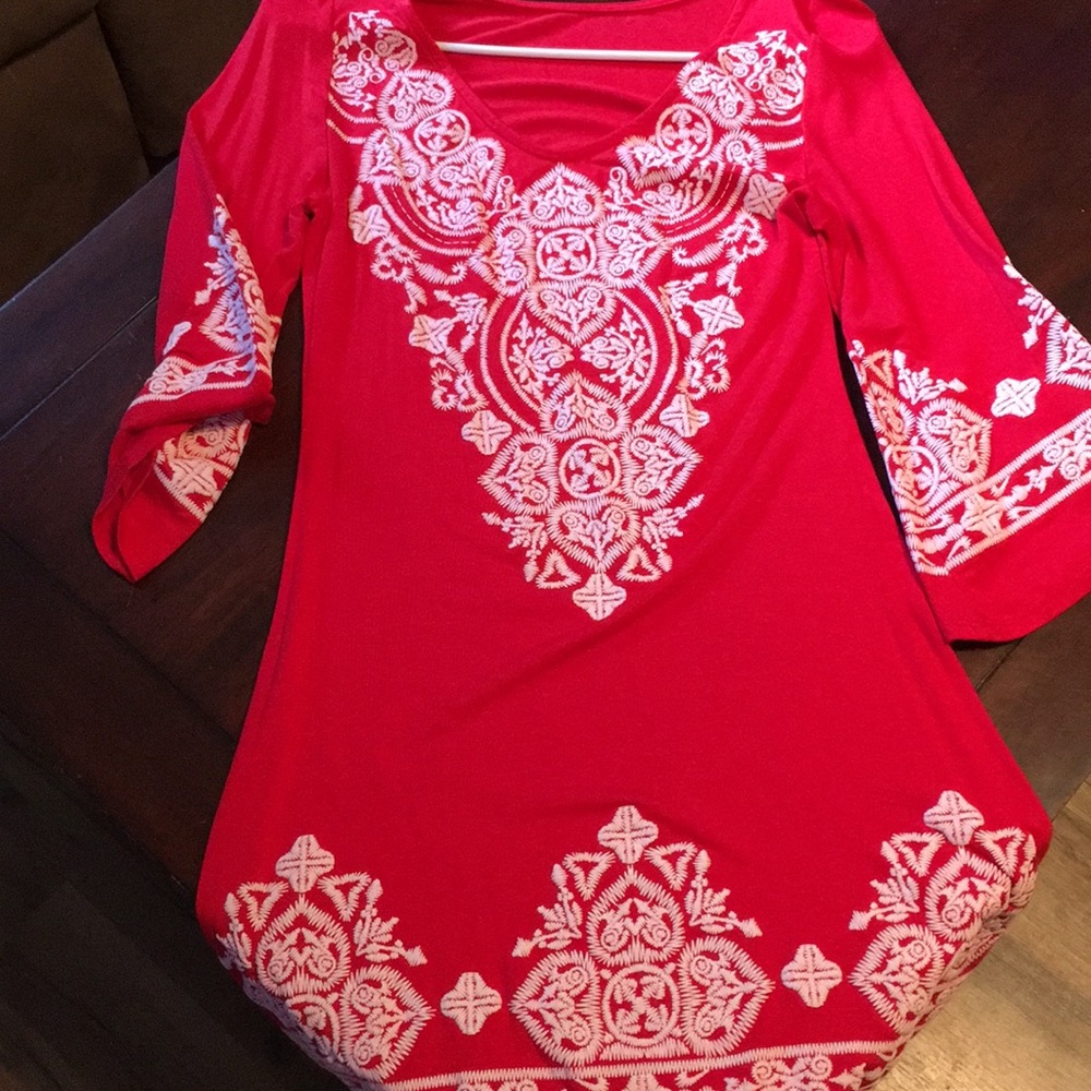 Pink lily dress
